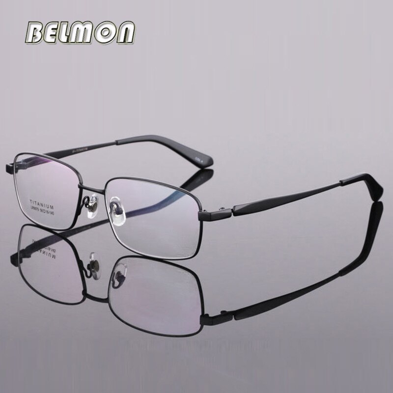 순수 티타늄 안경테, 머저리 안경, 처방 컴퓨터 광학 투명 렌즈 안경 프레임, 남성 안경 RS433